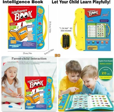 BloomiFy Intelligence Electronic Activity Book With Alphabets & Numbers Words Rhymes(Multicolor)