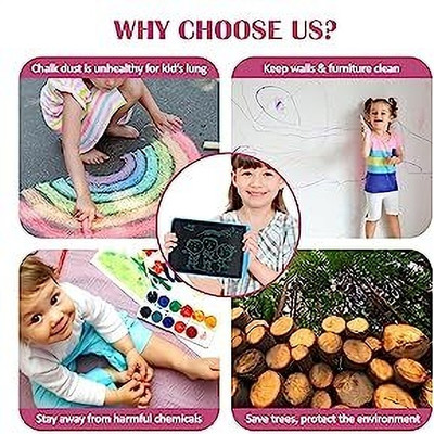 kdsn LCD 8.5-inch Electronic Writing Pad/Tablet/Digital Slate/Drawing Board 407(Multicolor)