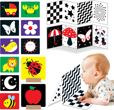 WowNino High Contrast Flash Cards & Busy Book for Newborn Baby(Multicolor)