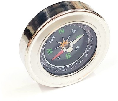DIYtronics 60mm Diameter Magnetic Direction Compass Small Size Stainless Steel Directional Compass(Silver)