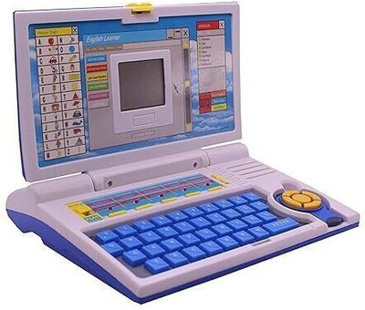 Budetto Educational English Learner Laptop with Mouse Control Educational Laptop (Blue)(Blue)