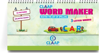 CLAAP 3 LETTER- WORD MAKER FLIP BOOK(Green)