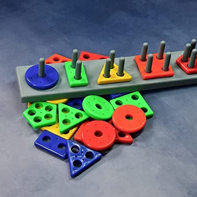 BHVMEY Learning Geometrics shape blocks toys for kids(Multicolor)