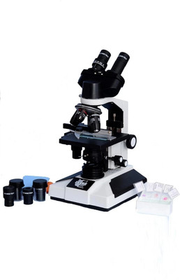 ESAW Binocular Microscope LED Illumination with Semi-Plan Achro Objectives and Kit(White, Black)