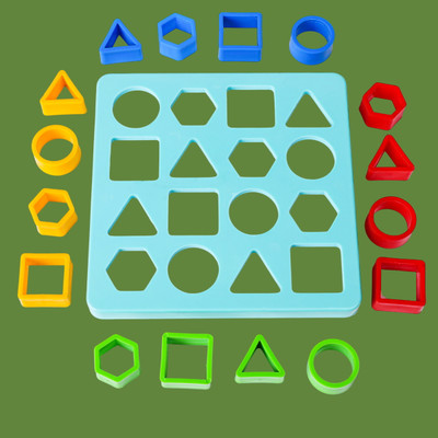 Ruffo Square Blue Puzzle Educational Toy | Kids Learning Shape Sorting Board(1 Pieces)