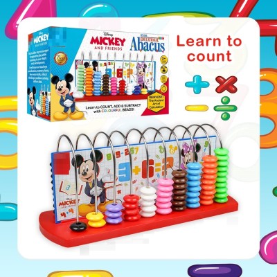 zokato Mickey Educational Abacus Sr. Play And Learn Colourful STEM Toy(Blue)