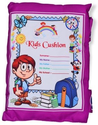 BJIK Cotton Educational Alphabet Learning Soft Pillow Cotton Solid Baby Pillow Pack of 1(Purple)