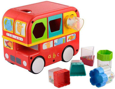 ELC Early Learning Centre Figurines (Shape Sorting Bus)(Red)