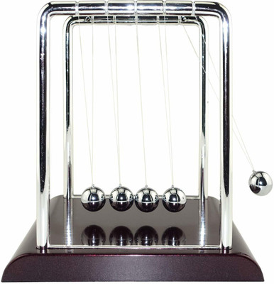 TRU TOYS Newton's Laws with Balance Balls - Classic Office Desk Toys Decoration(Black)