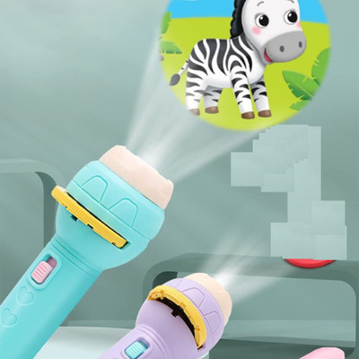 khanji toyz 3 Slids 24 Patterns Projector light Torch kids Toy Education Learning KST002(Multicolor)