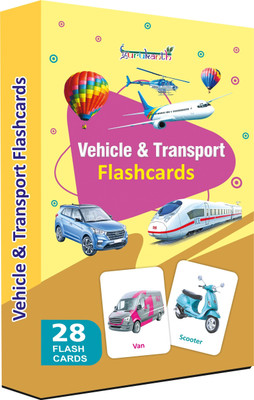 gurukanth Vehicle & Transport Flash Cards for Kids(Multicolor)