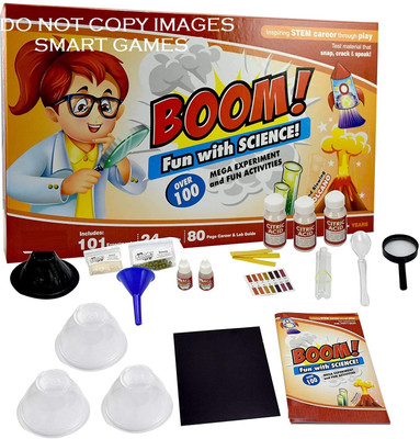 zokato Boom Fun with Science | Science Lab Kit | 101 Experiments Inside | 24 Lab Tool(Multicolor)
