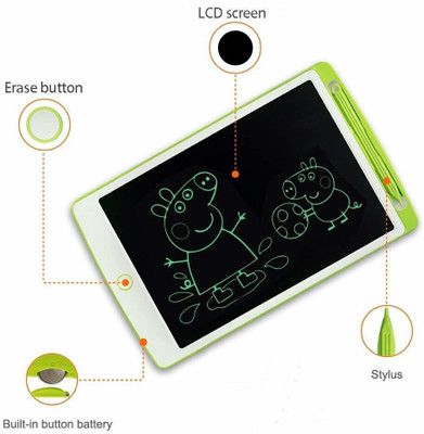 NISHCHAL LCD 8.5-inch Electronic Writing Pad/Tablet/Digital Slate/Drawing Board 1642(Multicolor)