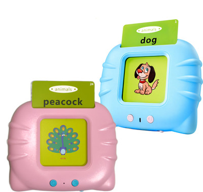HAPPYHUB Interactive Kids Learning Audio Flash Card Device with Sound – 112 Picture Cards(Multicolor)
