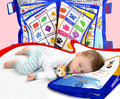Toygear 2 In1 Kids Learning Toys Pillow Book Include India Map, Alphabet, Numeric Etc(Multicolor)
