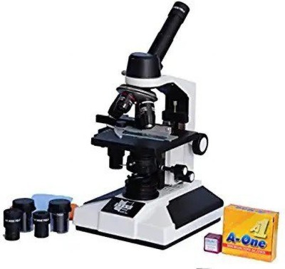 ESAW Monocular Student Compound Microscope With Semi Plan(White, Black)
