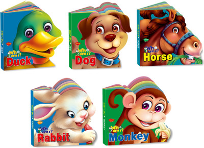 My First Book For Baby Animals | Pack Of 5 Books (V1) | Super Large Size Combo For Collecters And Library Cut Out Die Cut Shape Learning Books(Paperback, Manoj)