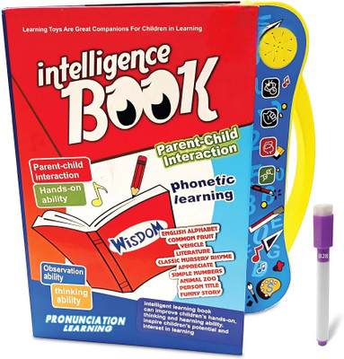 Mahi Zone Intelligence Book for Kids–Touch & English Letters & Words Learning toys M_93(Multicolor)