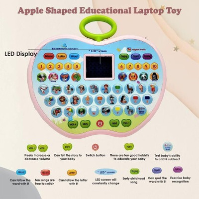Tenmar LED educational computer laptop ABC & 123 learning toy for kids toddler(Multicolor)