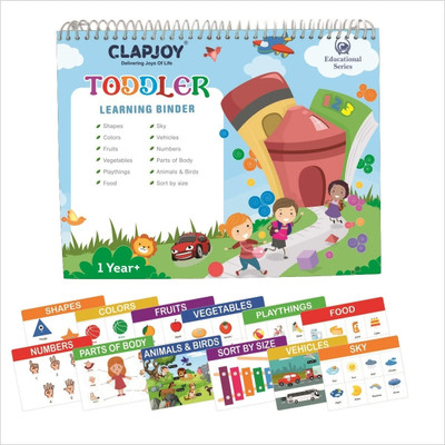 Clapjoy Velcro Level 1 Preschool Learning Montessori Busy Book for kids(Multicolor)