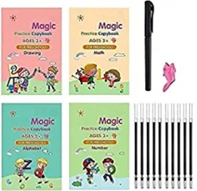 DEKIYANZ Magic Practice Copybook Child kids Learning book Writing Tool(Multicolor)