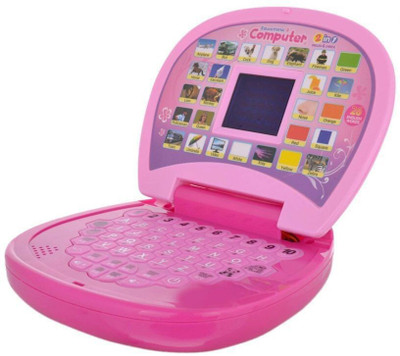 kinegic ABC and 123 Learning Kids Laptop with LED Display and Music Educational Computer(Multicolor)