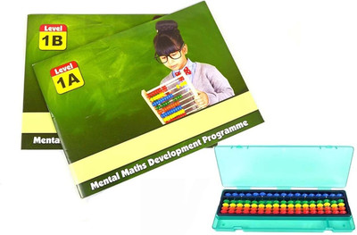 GR Trend 17 Rod Abacus kit with books for kids 2 Work books (Level A & Level B)(Green)