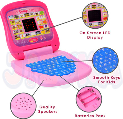 JIZUKA Educational Toy Laptop for Kids 2- 6Years | Ideal for Learning and Playtime(Blue)