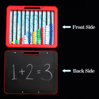 FLYHIGH Best Educational Toy For Kids Counting Abacus Frame With Writing Slate For Kids(Multicolor)