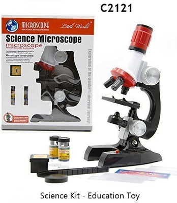 Globular Science Microscope, Educational Toy Real Working Microscope for Kids Multicolor(Multicolor)