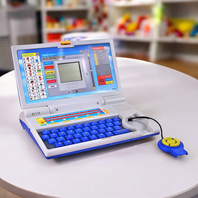 Kid Kraze Educational English Learner Laptop with Mouse for Kids 20 Activity Games Toy_16(Multicolor)