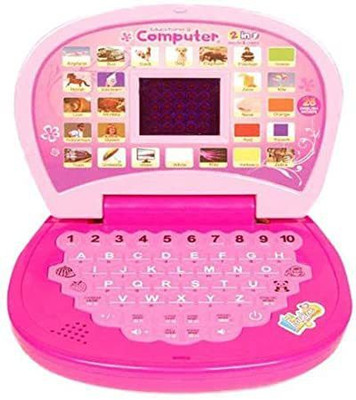 GoBaby Educational Learning Laptop, LED Display with Music(Pink)
