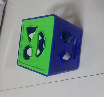 BHVMEY Shape Sorting Cube With 18 Shape And Different Color-CUBE BLUE-720-(Multicolor)
