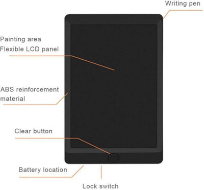 FRRENO LCD 8.5-inch Electronic Writing Pad/Tablet/Digital Slate/Drawing Board 1331(Multicolor)