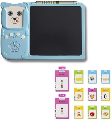 Dherik Tradworld 2 in 1 Talking Flash Cards with LCD Writing Tablet – Educational Toy(Multicolor)