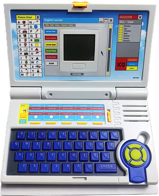 Shivalik Enterprises English Learner Laptop with Mouse Control for Kids, Learn & Play(Blue)