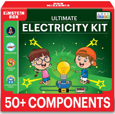 Einstein Box Electricity Kit | Science Project Kit & Circuits | Toys for Kids Age 7-14 years(Multicolor)