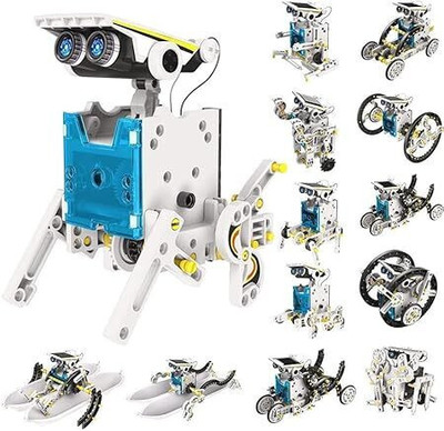 SHARNGA Kids PlaySolar Power Robots Toy DIY Robotics Kit(Multicolor)
