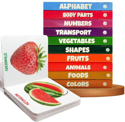 gurukanth My First Knowledge Library: 12 Board Books -Preschool Learning & Development Kit(Multicolor)