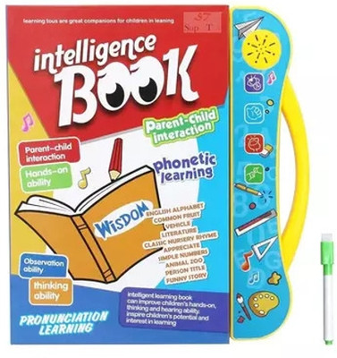 BloomiFy Kids Intelligence Book English Letters Words Learning Sound(Multicolor)