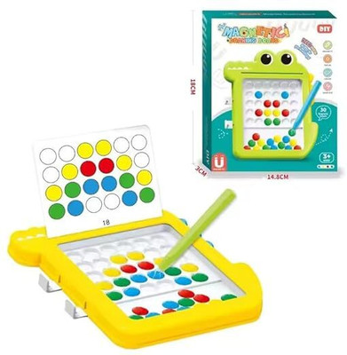 DINZOPT Magnetic Slate Magnetic Drawing Board for Kids(Multicolor)