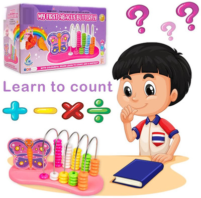 zokato My First Abacus Butterfly | Learning Kit to Enhance Counting toy(Multicolor)