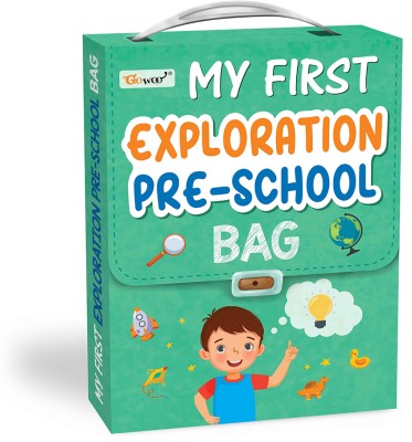 GO WOO My first Exploration Preschool Bag :Picture Book for Eary Learning|Set of 8 book(Orange)