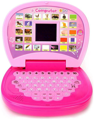 Happy bive Battery Operated Educational Learning Laptop Toy with LED Display and Music 05(Multicolor)