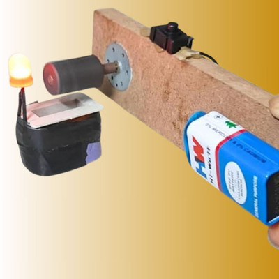 ERHIndia DIY Electromagnetic Induction Model for Class 12 Science Project Kit Working(Multicolor)