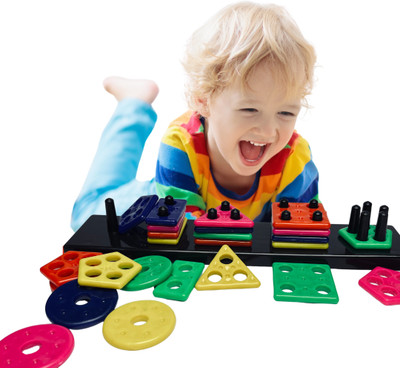 LEVIATHAN Smart Activity Learning & educational Geometry Shape & color Block game for Kids(Multicolor)