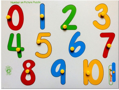 SKILLOFUN Number on Picture Tray(Multicolor)