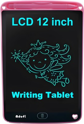 adofi 12 inch LCD Writing Tablet Drawing Pad Educational Gifts for Girls & Boys B1.5(Pink)
