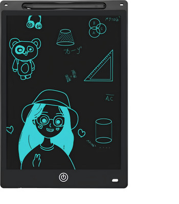 Flinge LCD Writing Tablet Drawing Board 12 Inch, Doodle Board Toddler(Black)