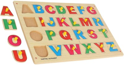 GAMLOID Kids Gift Digital Board Capital Alphabet Puzzle Educational Letter Children(Multicolor)